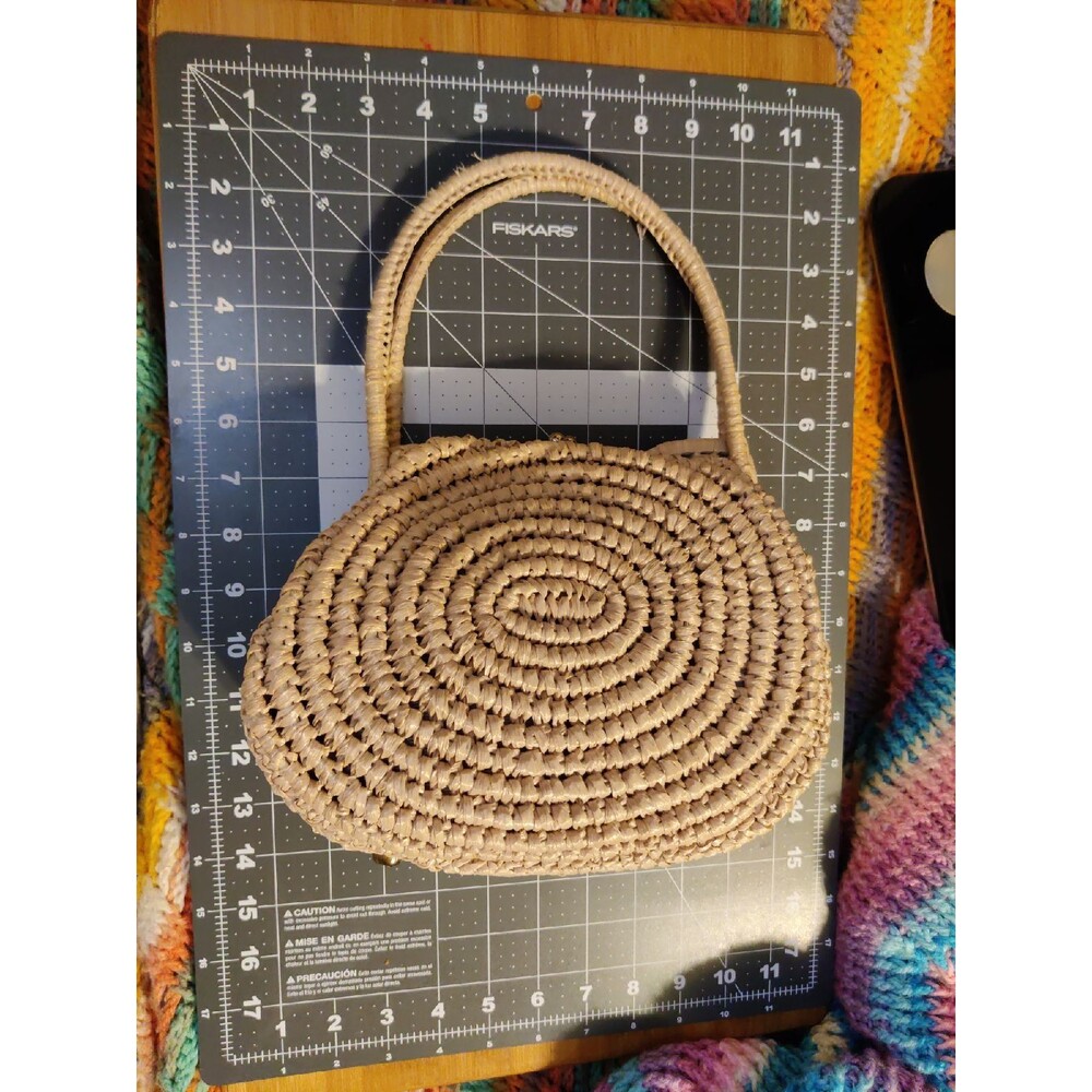Grass Woven Clutch Purse Bag